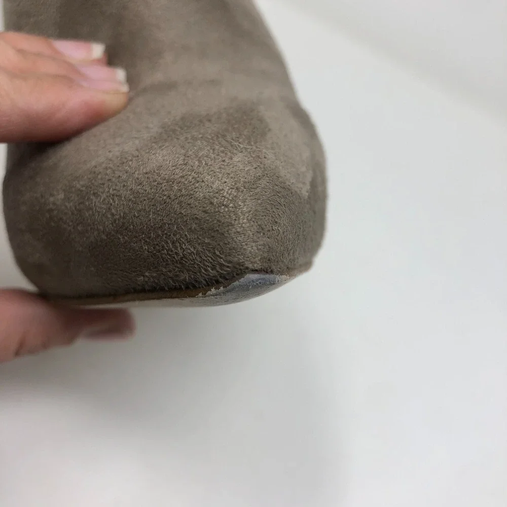 Michael Kors Jamie Over The Knee Stiletto Boots Womens 6.5 Taupe Beige